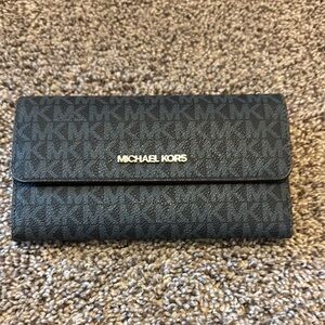 Michael Kors Blue Monogram Wallet